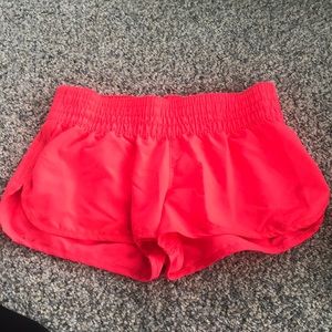 Pink swim shorts